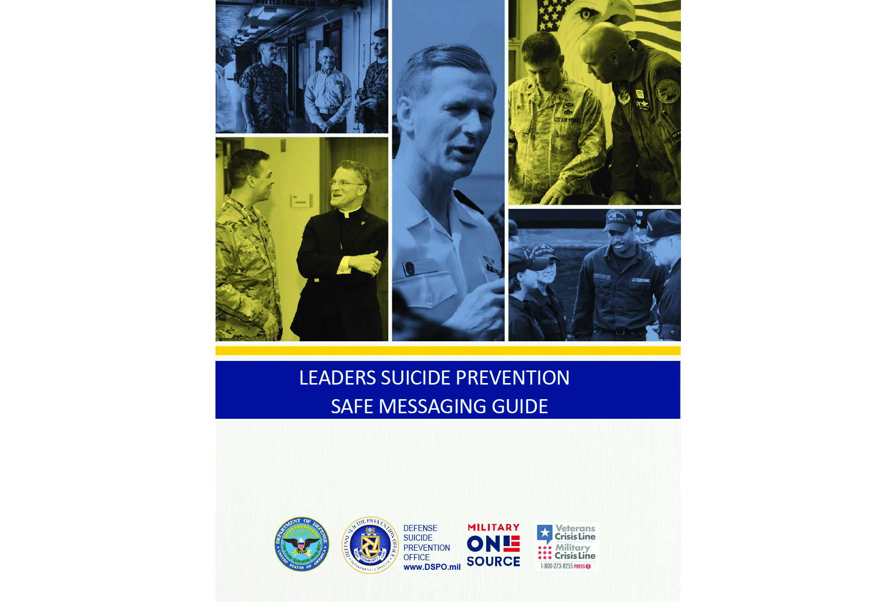 Leaders Suicide Prevention Safe Messaging Guide